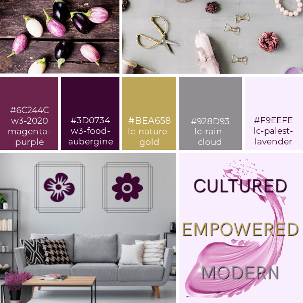 2021 GOLDEN TREZZINI | w3-magenta-purple w3-food-aubergine lc-nature-gold lc-rain-cloud lc-palest-lavender