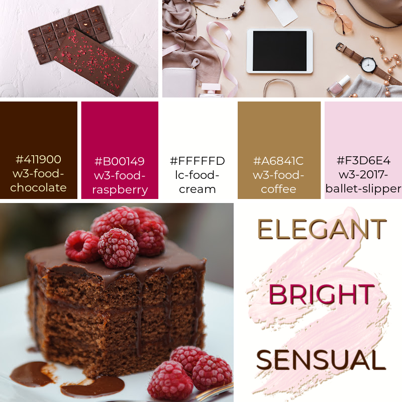 Chocolate Raspberry Palette