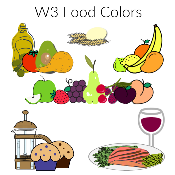 W3 Food Colors