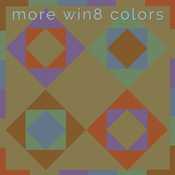 W3 Win8 Colors